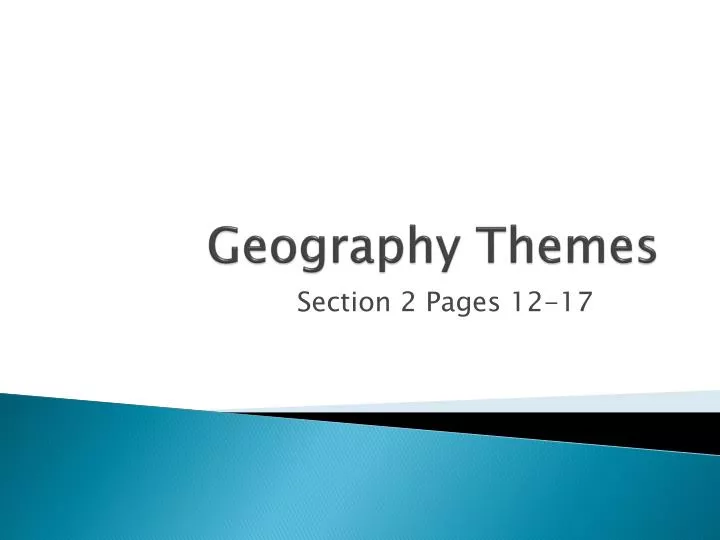 geography themes