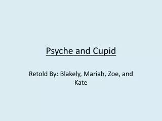 Psyche and Cupid