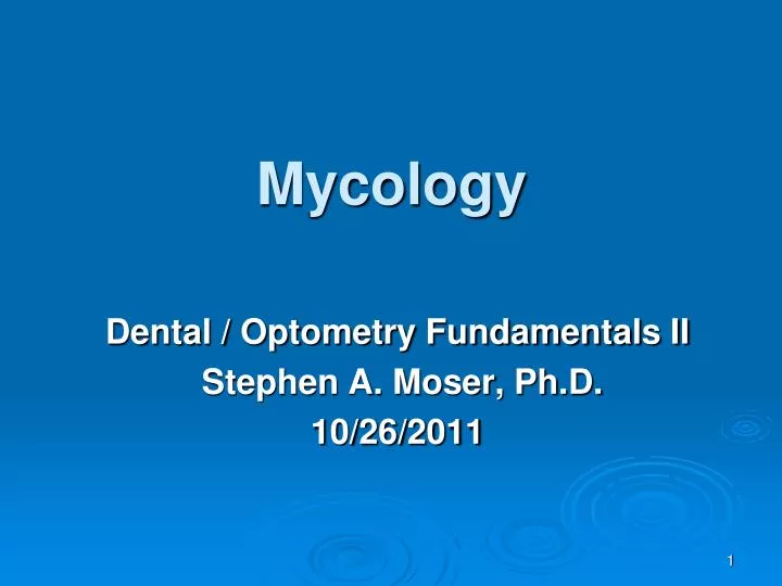 mycology