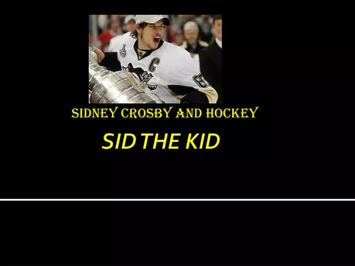 sidney crosby and hockey