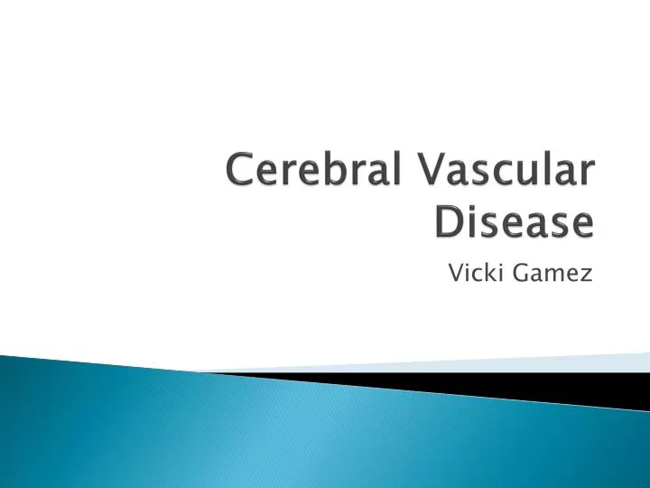 cerebral vascular disease
