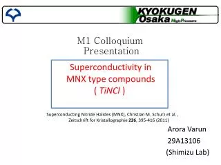 M1 Colloquium Presentation