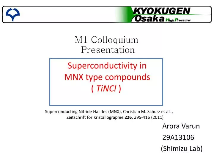 m1 colloquium presentation