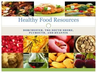 Healthy Food Resources