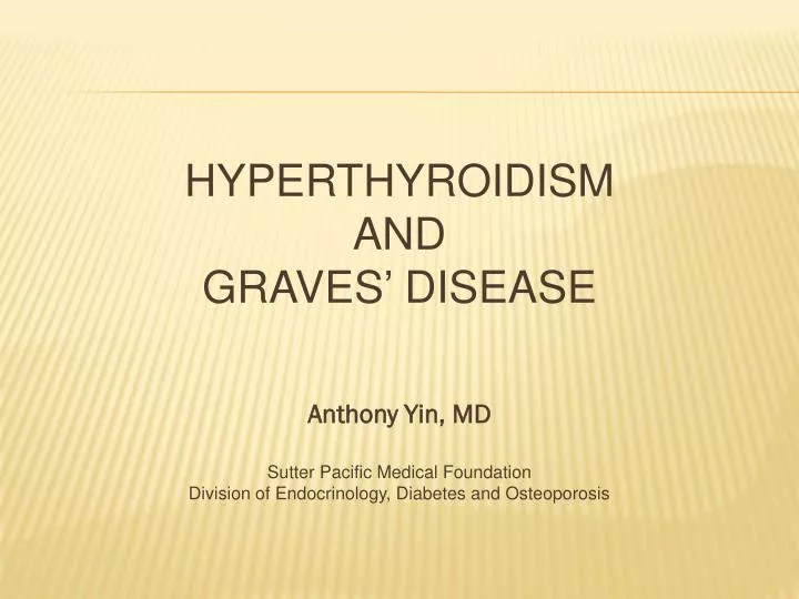 hyperthyroidism and graves disease