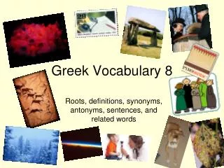 Greek Vocabulary 8