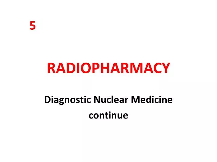 radiopharmacy