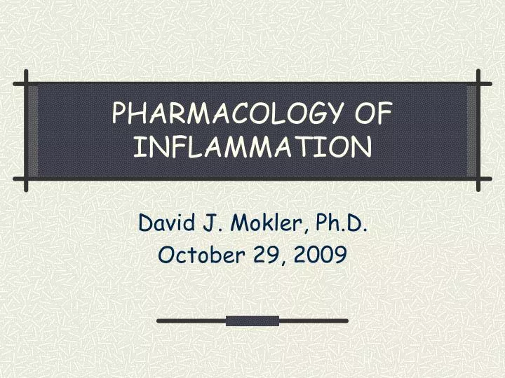 pharmacology of inflammation