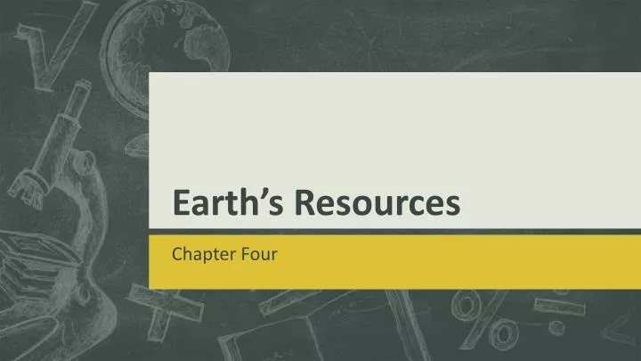 earth s resources