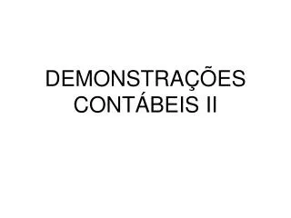 demonstra es cont beis ii