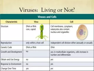 Viruses: Living or Not?