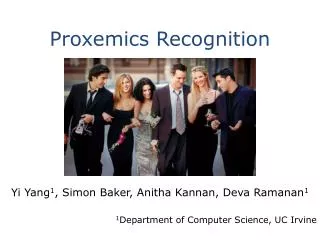 Proxemics Recognition