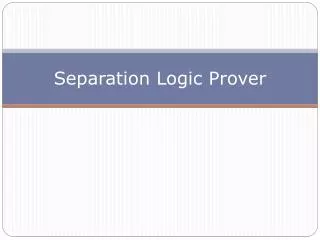 Separation Logic Prover