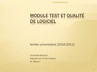 ann e universitaire 2010 2011 universit mentouri d partement d informatique dr maamri