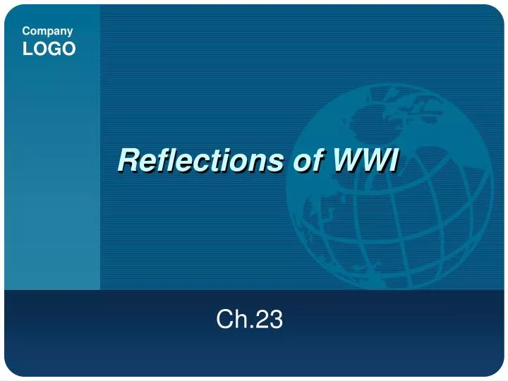 reflections of wwi