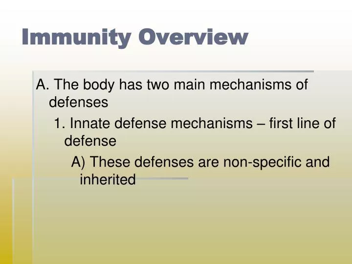 immunity overview