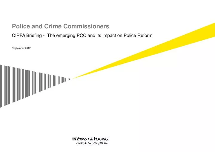 police and crime commissioners