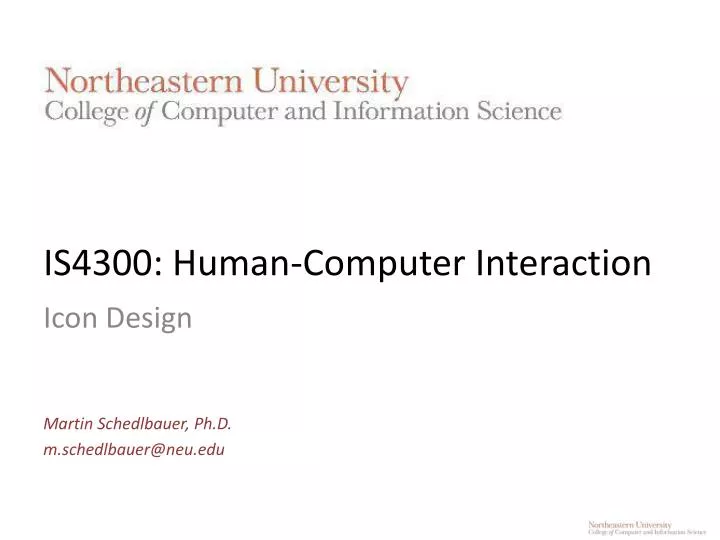 is4300 human computer interaction