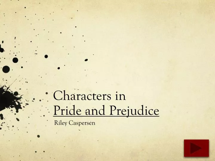 characters in pride and prejudice