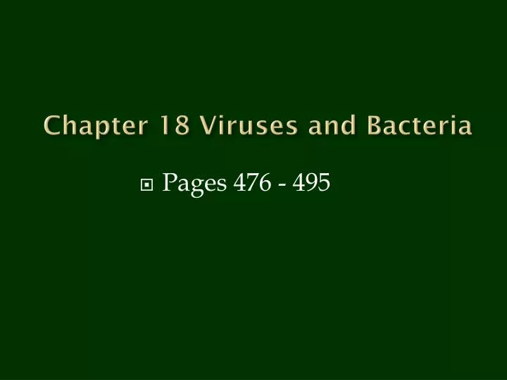 chapter 18 viruses and bacteria