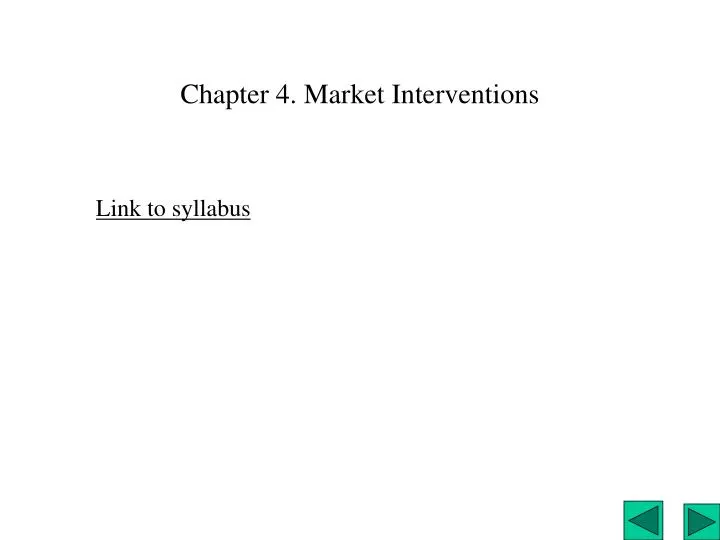chapter 4 market interventions