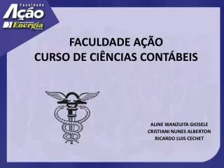 faculdade a o curso de ci ncias cont beis