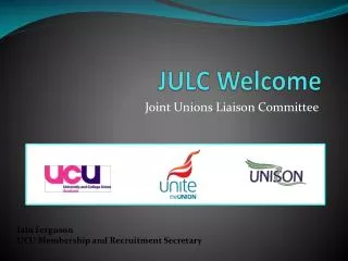 JULC Welcome