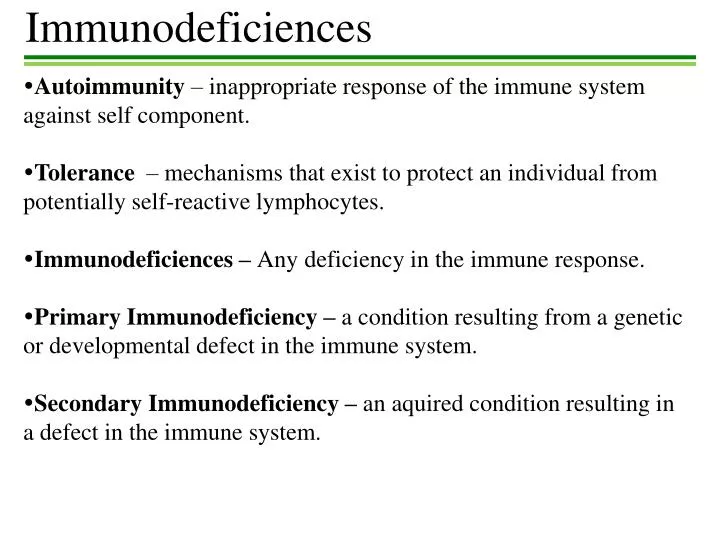 immunodeficiences