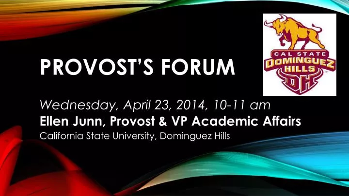 provost s forum