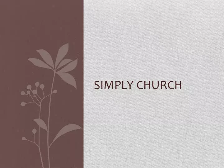 simply church