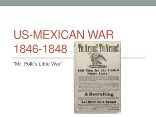 US-Mexican War 1846-1848