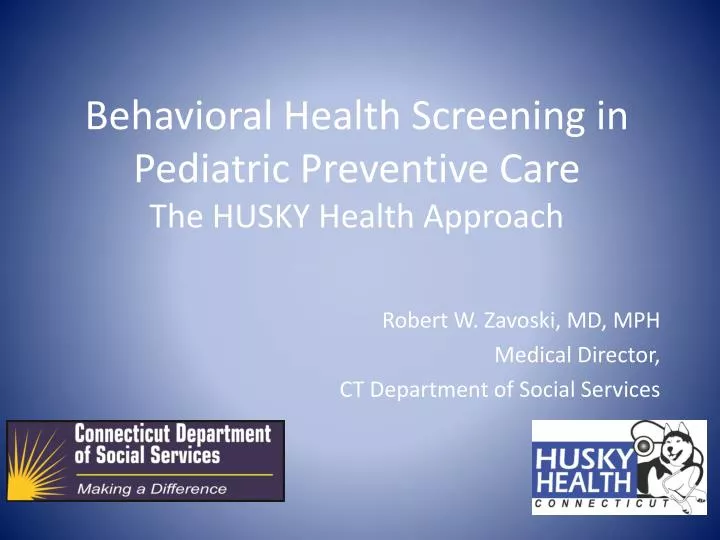 behavioral health screening in pediatric preventive care the husky health approach