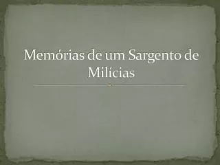 mem rias de um sargento de mil cias