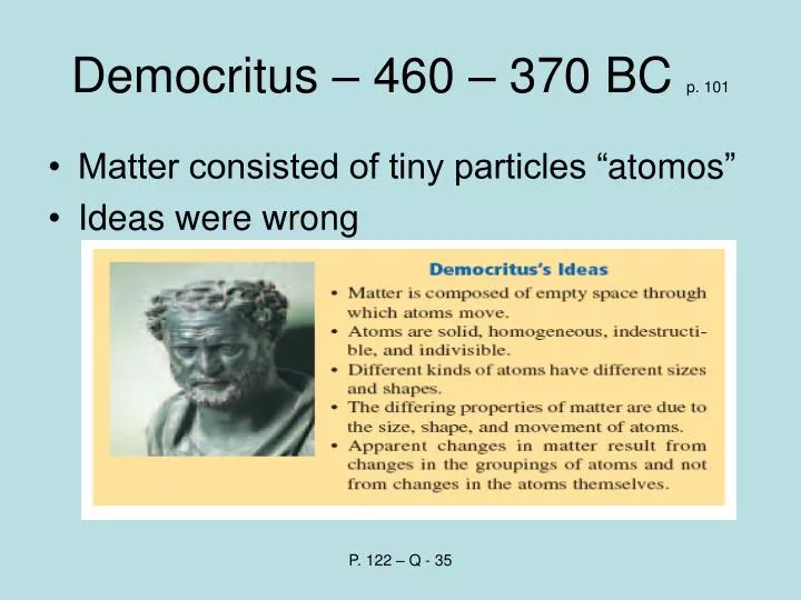 democritus 460 370 bc p 101