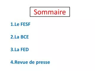 sommaire