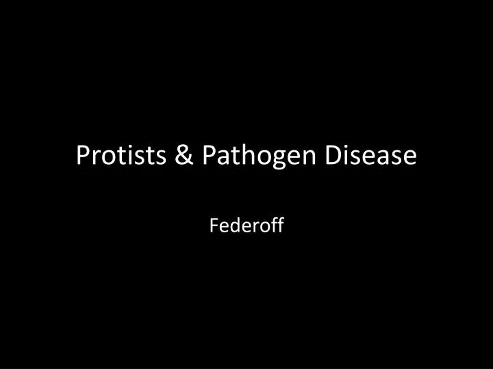 protists pathogen disease