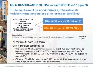 tude neat001 anrs143 ral versus tdf ftc en 1 re ligne 1