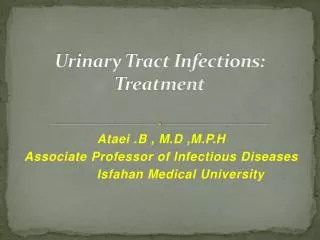 urinary tract infections treatment