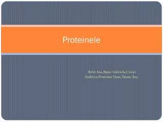 proteinele