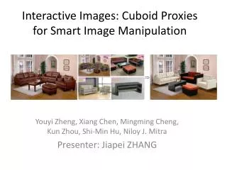 Interactive Images: Cuboid Proxies for Smart Image Manipulation