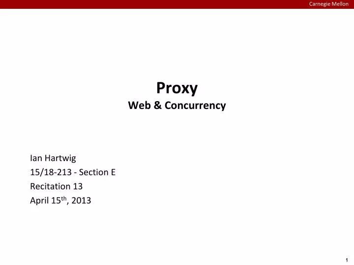 proxy web concurrency