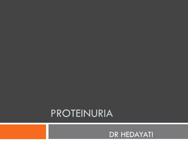 proteinuria