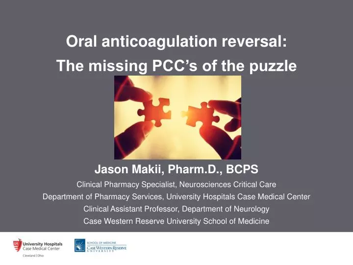 oral anticoagulation reversal the missing pcc s of the puzzle