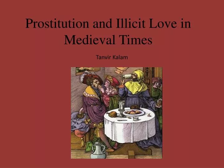 prostitution and illicit love in medieval times
