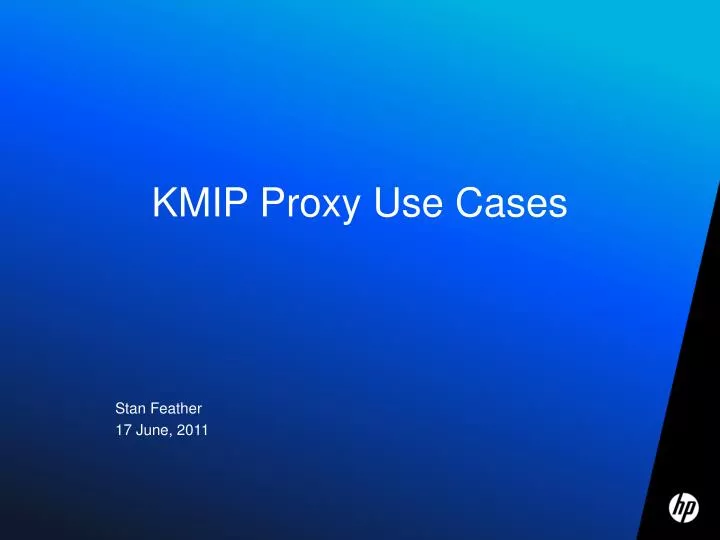 kmip proxy use cases