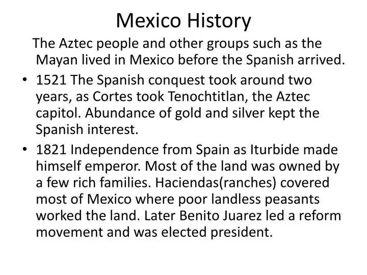 mexico history
