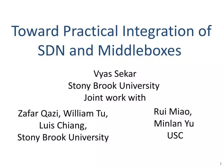 toward practical integration of sdn and middleboxes