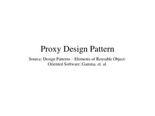 proxy design pattern