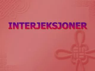 interjeksjoner