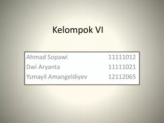 kelompok vi